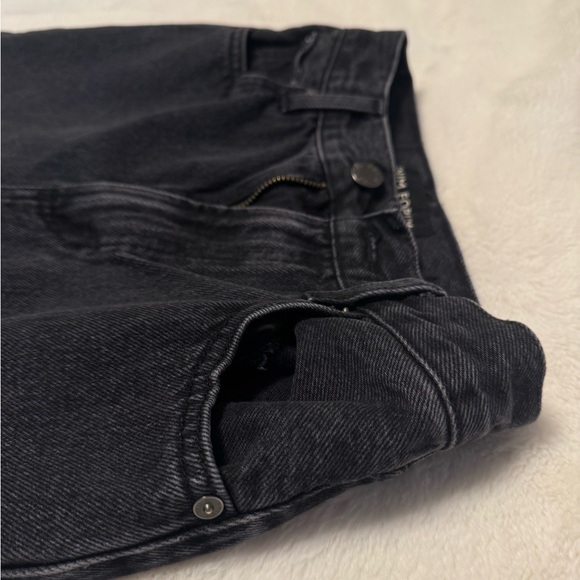 Denim Forum The Farrah Hi-Rise Wide Jean - Black - Picture 5 of 13